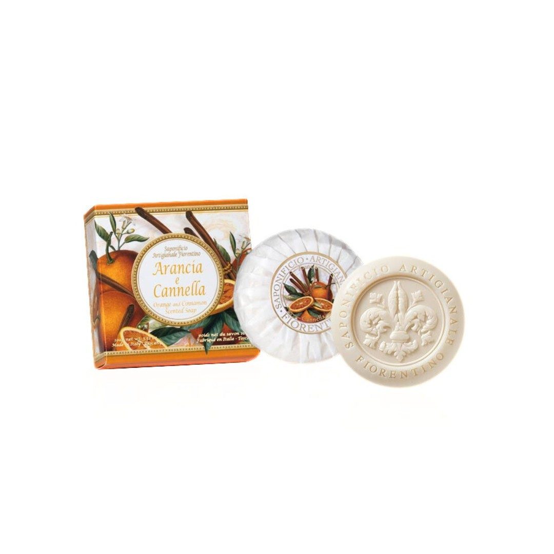 f054a082497d55d1f93419b64ead6ee4.jpg FLORENTINO - HÅNDSÅPE APPELSIN OG KANEL 100 G - Bilde 1