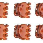 TITANIA - My style - Hårklype krokodille liten 6 st brun