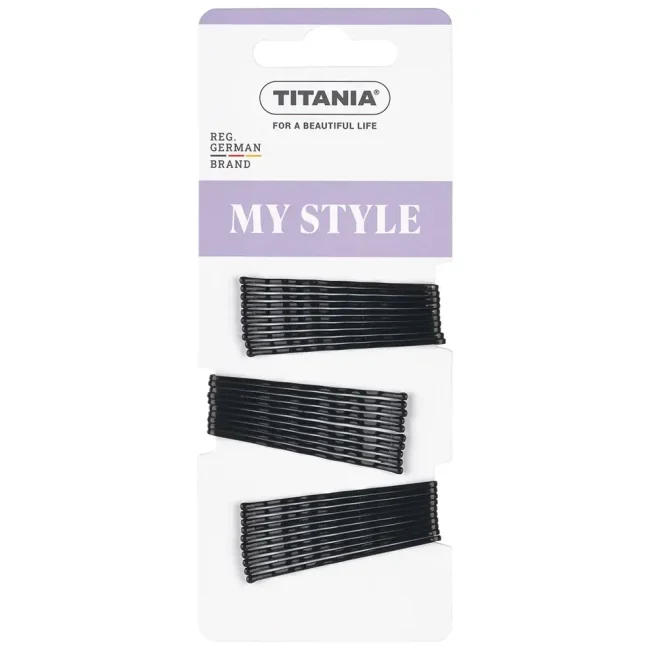 7cc0299686bf9f7d8476888183f498bd.webp TITANIA - Hårklemme - Fliseklemmer black 5 cm, 30 pce - Bilde 1