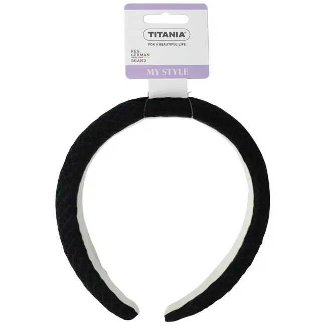 d59f735d55b7a30cb15abbf3c785cf4e.webp TITANIA - My Style - Hårbøyle - Svart Stoff - Bilde 1