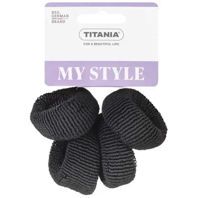 e5e0fcdc77f47c88948ea3117cd9c21a.webp TITANIA - My style hårstrikk frotte svart - Bilde 1