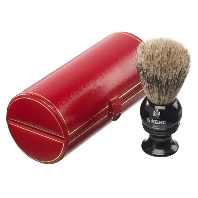 0de0d584e841a5e25ff6ee171b9f30c9.webp KENT - Shaving Brush Badger Black BLK2 - Bilde 1