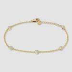 Hermines Story - Johanne - Chain Armbånd - Gull