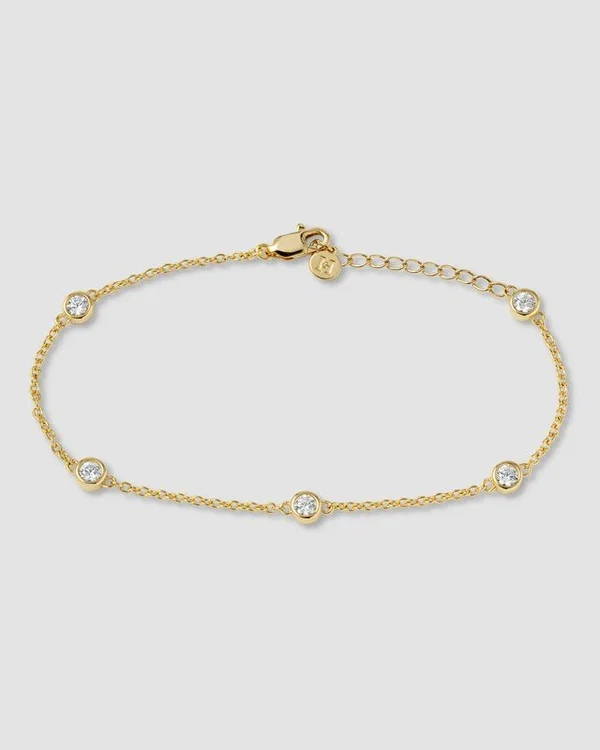99c34f4c891cff159e9440295925fa33.webp Hermines Story - Johanne - Chain Armbånd - Gull - Bilde 1