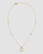 Hermines Story - Johanne - Small Stirrup Halskjede - Gull