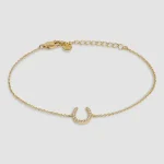 Hermines Story - Lilly – Horseshoe armbånd - Gull