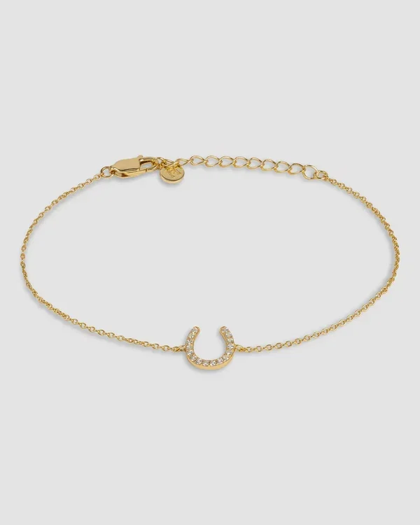 64e6ca63c422170dce029a026acf2c28.webp Hermines Story - Lilly – Horseshoe armbånd - Gull - Bilde 1