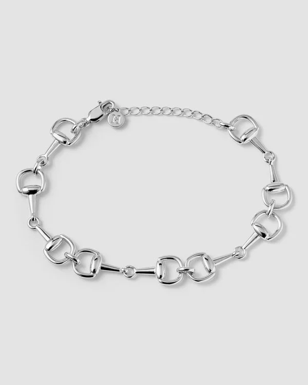 b01e4c8e9629093df50828ffe4c7bcaa.webp Hermines Story - Isabelle - Horsebits Armbånd - Sølv - Bilde 1