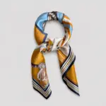 Hermines Story  Scarf No. 05 - Equestrian 85x85