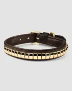 Hermines Story  Elegance – Hundehalsbånd Clinchers - Dark Brown - M