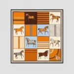 Hermines Story  Scarf No. 05 - Equestrian 85x85 - Bilde 2