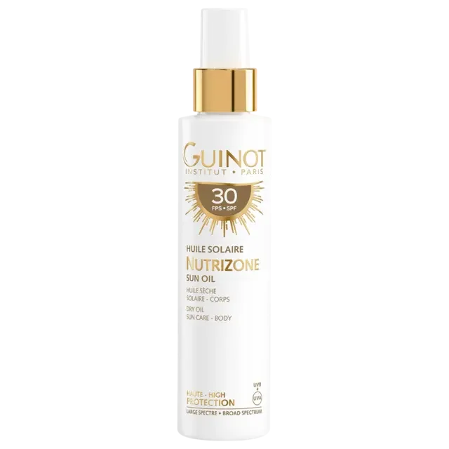 c9ee63daaa91fa79479369a8bc193d94.webp GUINOT - Nutrizone Sun Dry Oil SPF30 150ml - Bilde 1