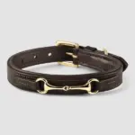 Hermines Story  Connection - Horsebit Hundehalsbånd - Dark Brown - L