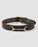 Hermines Story  Connection - Horsebit Hundehalsbånd - Dark Brown - L
