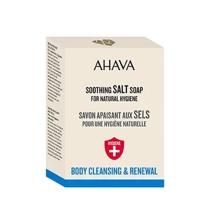90afc5008ec1327cc61a27561cf9baf9.webp AHAVA Soap - Soothing Salt 100gr - Bilde 1