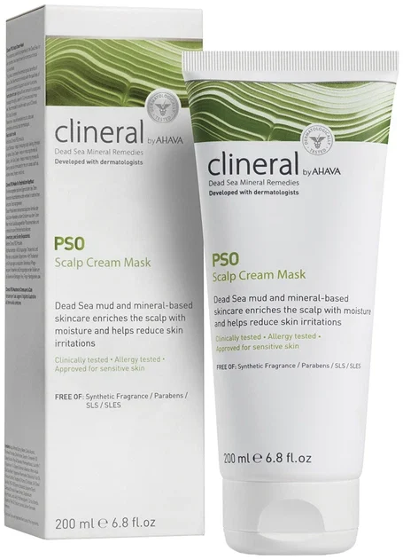 44432d9fd3d0f5e80fb661cf954c852e.webp AHAVA - Clineral PSO Scalp Cream Mask - Bilde 1